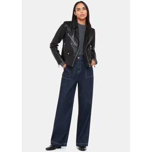 Whistles Agnes Pocket Leather Jacket
